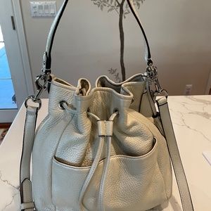 Coach Drawstring Shoulder Bag- Cream